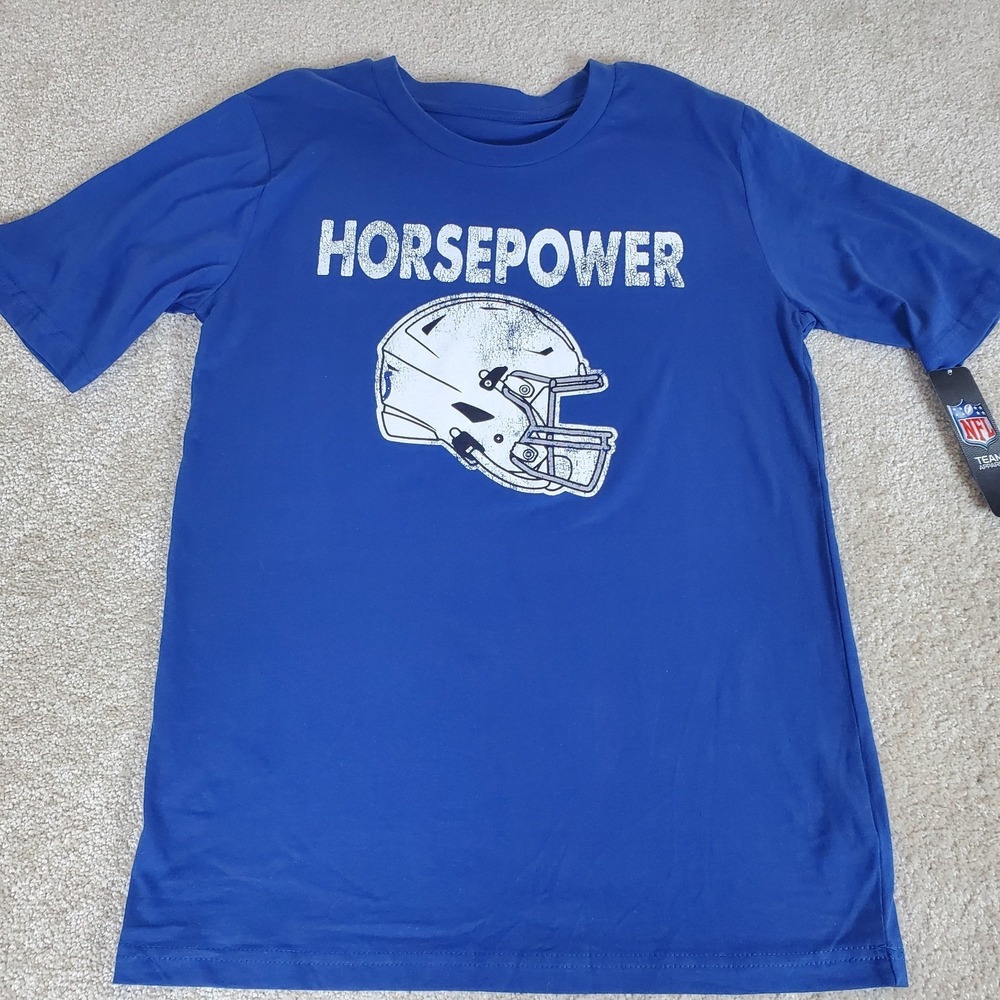 NFL Indianapolis Colts‎ Horsepower Boy's Tshirt Size XL Short Sleeve NWTG
